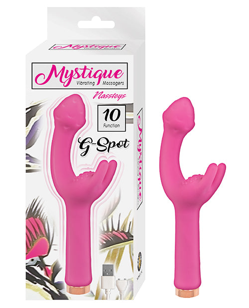 Nasstoys Mystique Rechargeable Dual-Stimulation G-Spot Massager, Pink