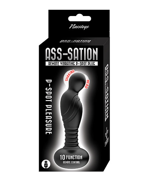 Nasstoys Ass-Sation Remote Vibrating P-Spot Plug, Rechargeable & Waterproof