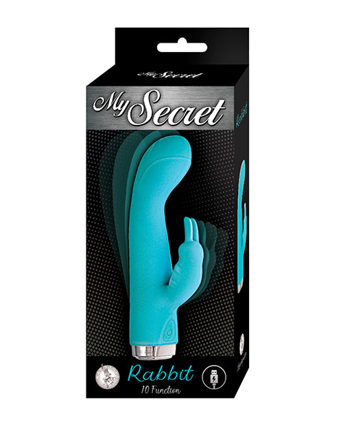 Nasstoys My Secret Rabbit Rechargeable Waterproof Silicone Vibrator, Aqua
