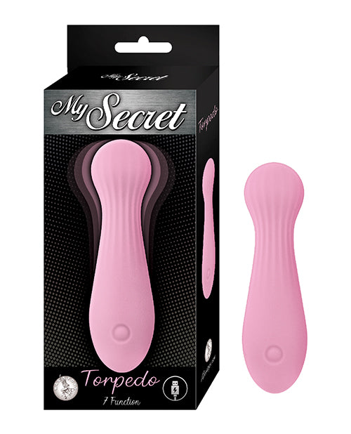 Nasstoys My Secret Torpedo Pink Silicone Bullet Vibrator, 7 Functions