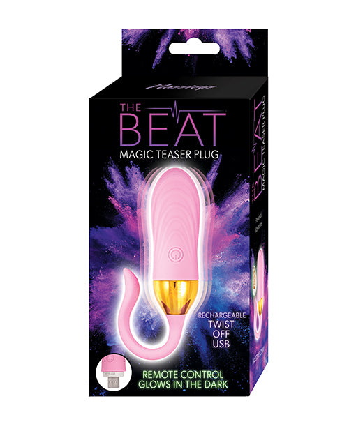 Nasstoys The Beat Magic Teaser Plug G-Spot Vibrator, Pink, Remote-Controlled