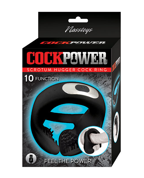 Nasstoys Scrotum Hugger Cock Ring, Black