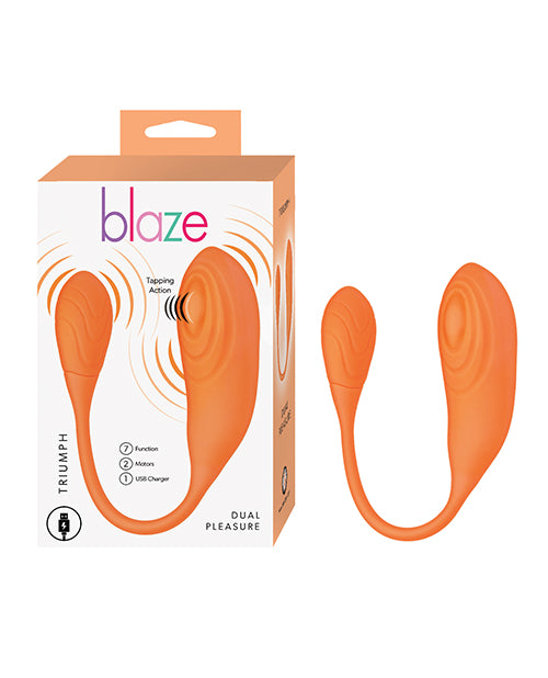 Nasstoys Blaze Triumph Tapping G-Spot Vibrator, Rechargeable Orange