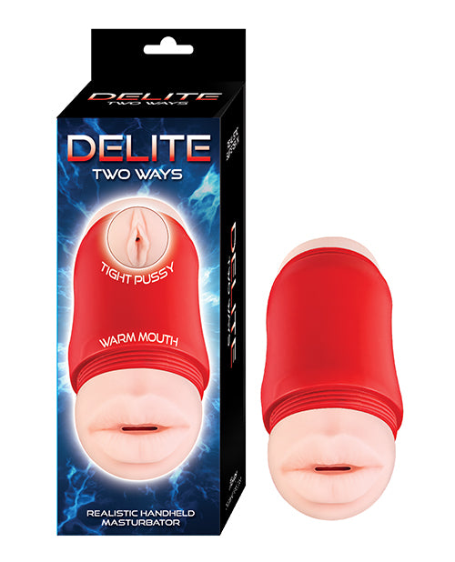 nasstoys 3179 Delite Two Ways Masturbator, Dual-Ended, Ivory