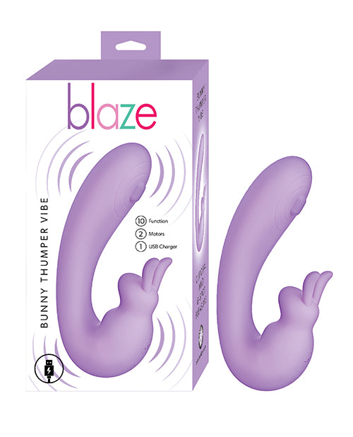 Nasstoys Blaze Bunny Thumper Vibe, Lavender - Dual Stimulation & Thumper Pad