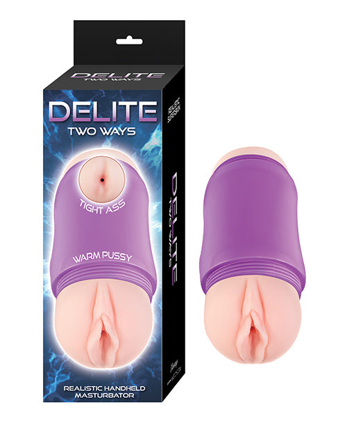 Nasstoys Delite Two Ways Vagina & Ass Masturbator, Ivory TPE