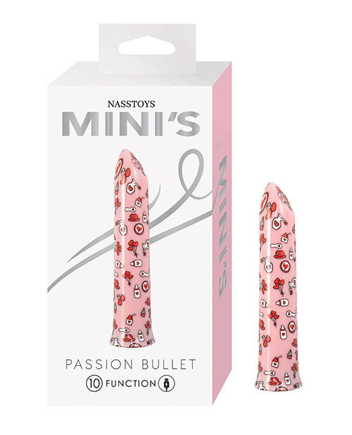 Nasstoys Mini's Passion Bullet, Pink – 10-Function Rechargeable