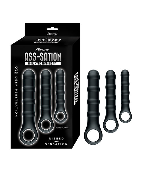 Nasstoys 3316-2 Ass-Sation Anal Wand Training Kit, 3-Piece Silicone