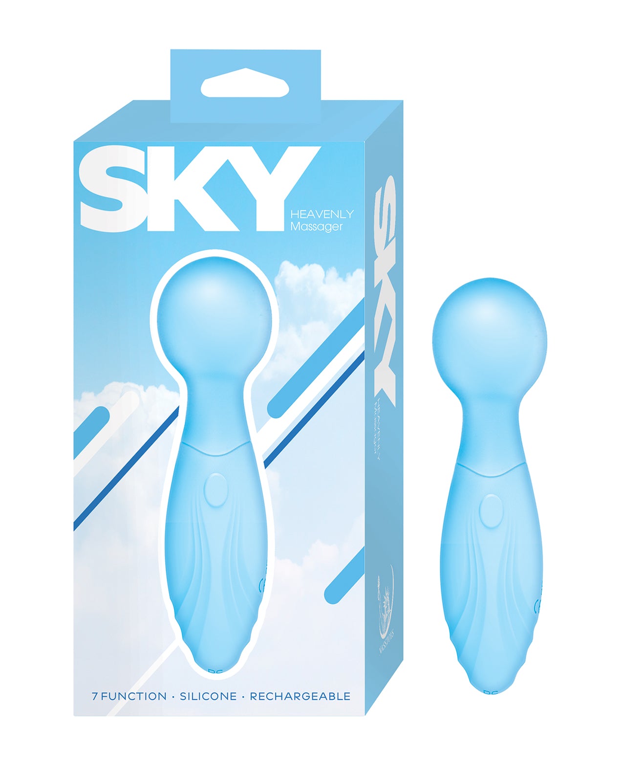 Nasstoys 3336 Sky Heavenly Massager, Light Blue, Vibrating, USB Rechargeable
