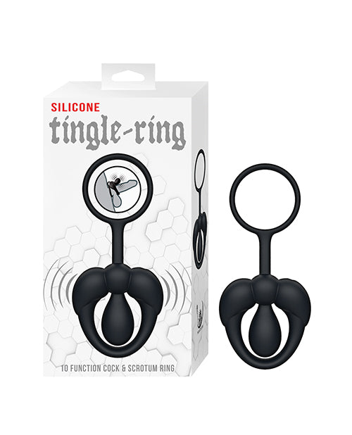 Nasstoys Silicone Tingle Vibrating Ring, Black