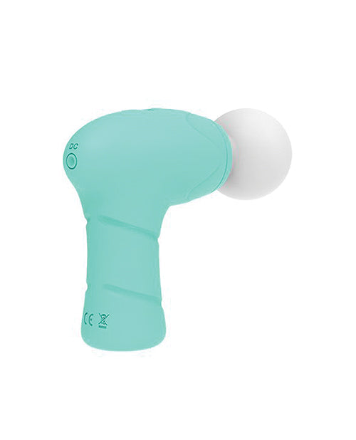 Novum Brands Wild Pop Vibe Pocket Purr Mini Massager - Aqua - 10 Modes