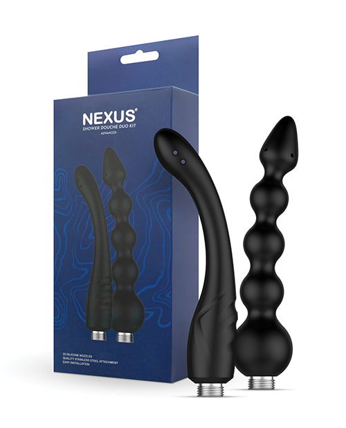 Nexus 100337 Advance Shower Douche Kit, Black, Metal/Silicone