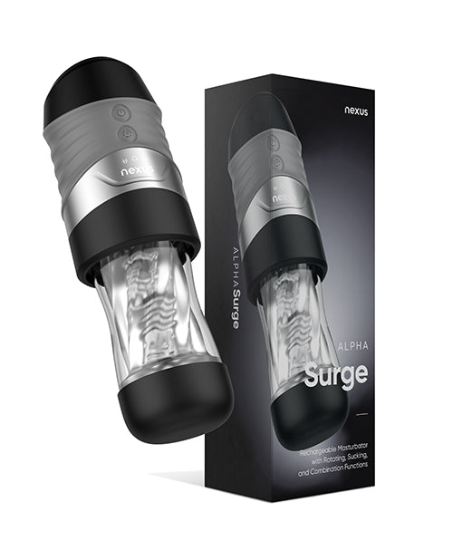 Nexus Alpha Surge Rotating & Sucking Masturbator – 18 Modes