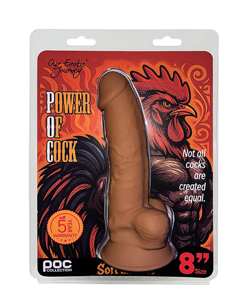 Our Erotic Journey SG-PC-F730 Power of Cock 8" Dildo, Tan