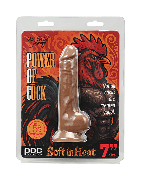 Our Erotic Journey 7 inch Silicone Dildo, Realistic Skin