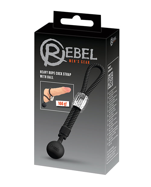Orion Versand GmbH and Co 50042250000 Rebel Heavy Rope Cock Lasso, Black