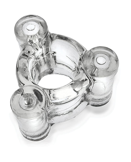 Oxballs OX-3056-CLR Buzz Squeeze Ballstretcher Vibe, Clear, Vibrating