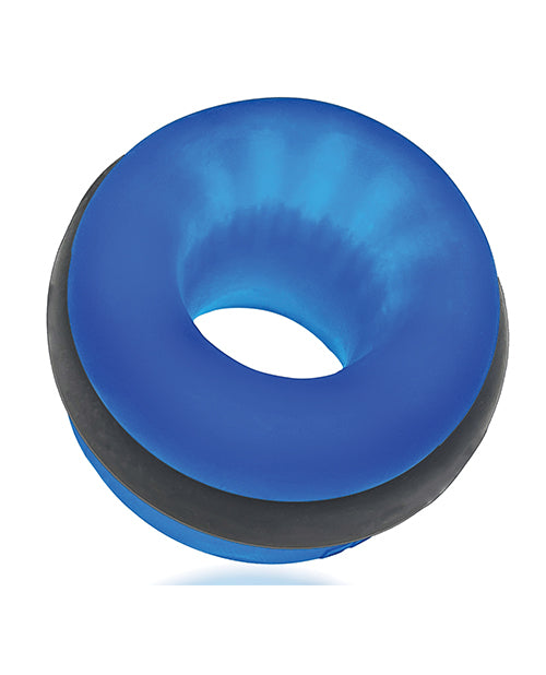 Oxballs OX-3069-BLUBLK UltraCore Ball Stretcher w/Axis Ring, Blue Ice Silicone