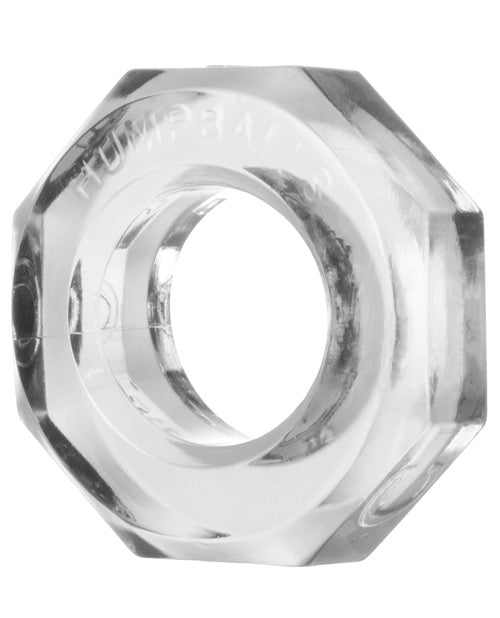 Oxballs AJ1077-CLR Humpballs Cockring, Clear Silicone