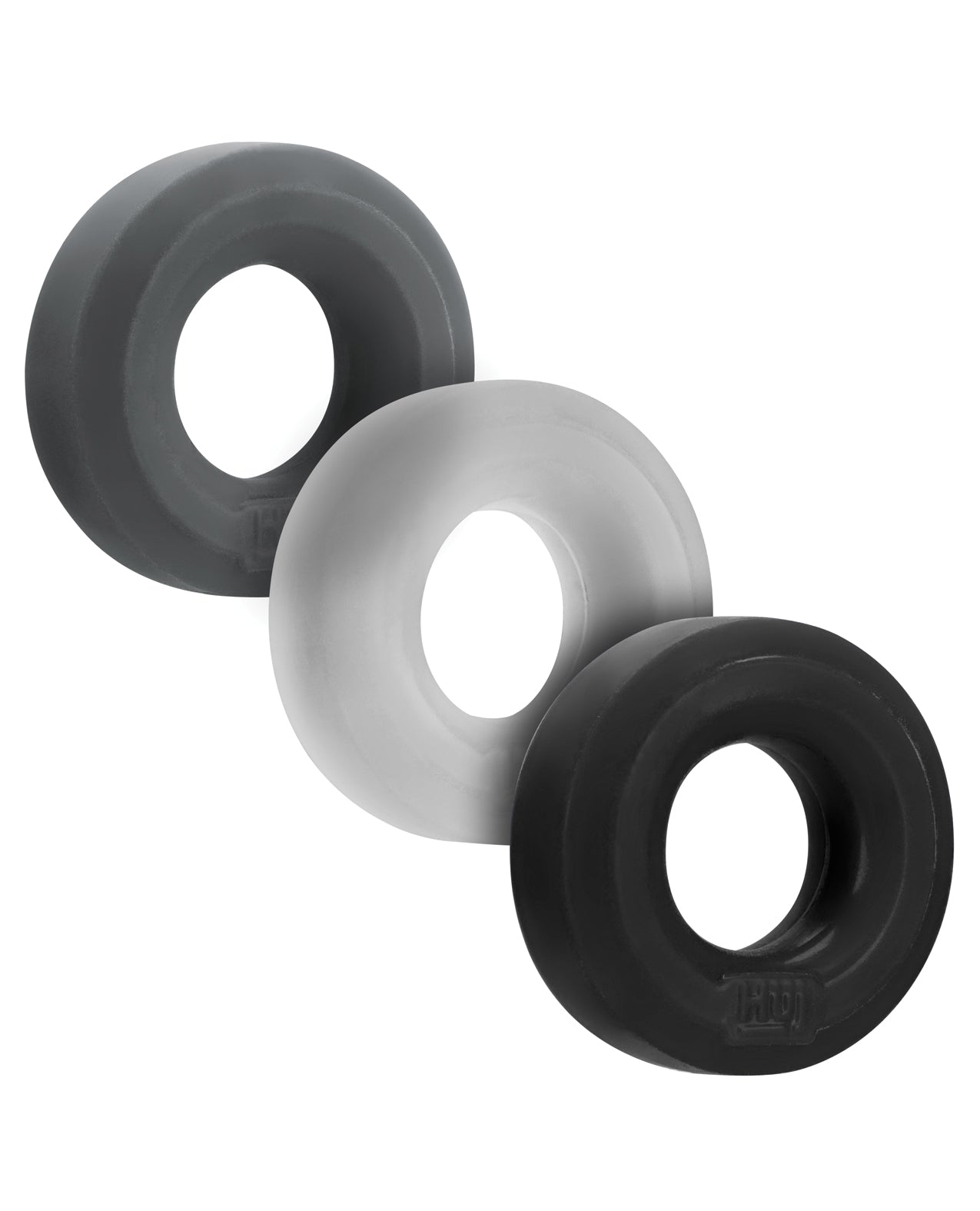 Oxballs & Hunky Junk HUJ-102-TAR/MLT C-Ring 3-Pack, Assorted Colors