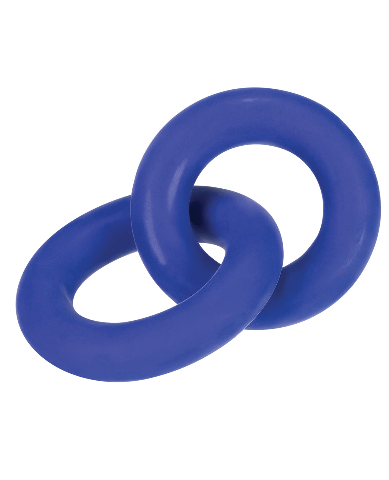 Oxballs and Hunky Junk HUJ-104-CBL Linked Cock & Ball Rings, Cobalt Blue
