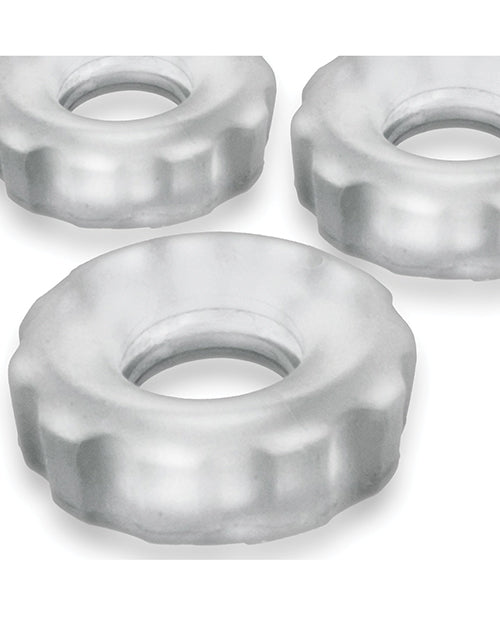 Oxballs HUJ-131-CLRICE Fractal Ballstretcher, Clear Ice