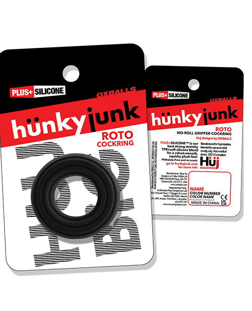 Hunky Junk Roto Cockring, Black