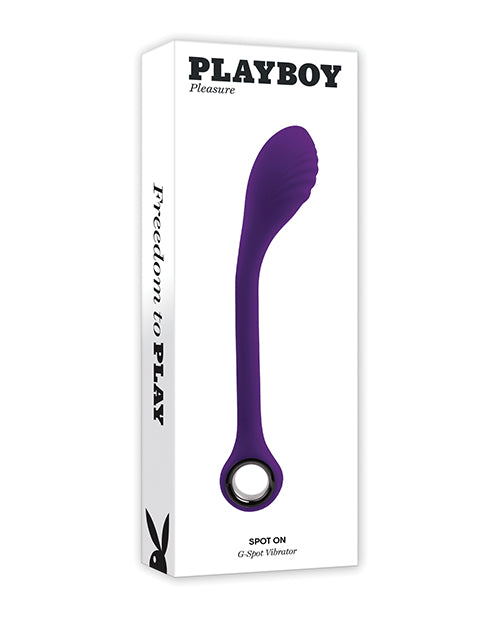 Playboy Pleasure Spot On G-Spot Vibrator, Purple – USB Rechargeable