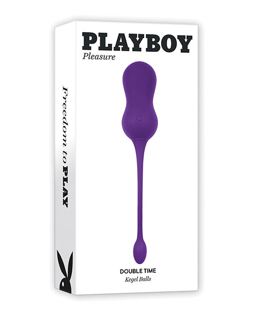 Evolved PB-RS-2406-2 Playboy Pleasure Double Time Kegel Balls, Purple Silicone
