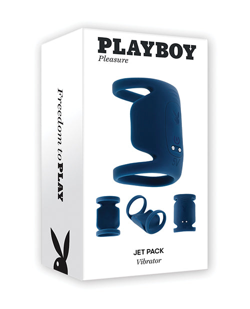 Evolved PB-RS-5889-2 Playboy Pleasure Jet Pack, Navy Silicone Vibrator