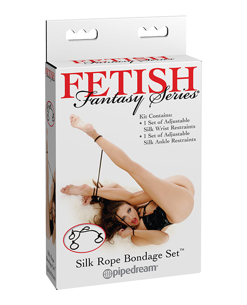 Pipedream Products 212400 Silk Rope Bondage Set, Black