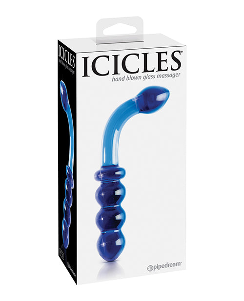 Pipedream Products 293100 Icicles No. 31 Hand Blown Glass Massager, Blue