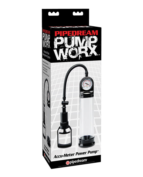 Pipedream Products 327223 Accu-Meter Power Pump, Clear ABS Plastic