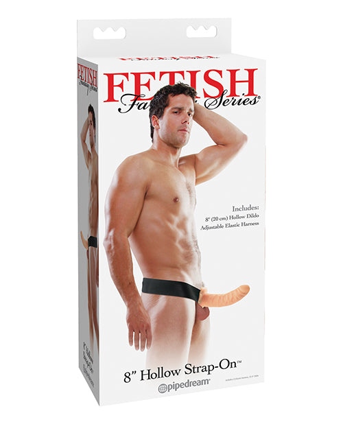 Pipedream Products 336021 Fetish Fantasy Series 8" Hollow Strap On, Ivory, PVC