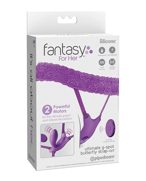 Pipedream Products 496312 Ultimate Fantasy Butterfly G-Spot Strap On, Purple