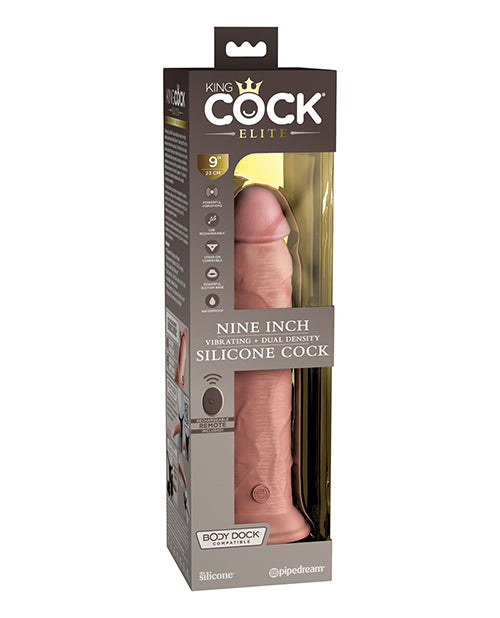 Pipedream King Cock Elite 9" Dual Density Vibrating Cock w/Remote
