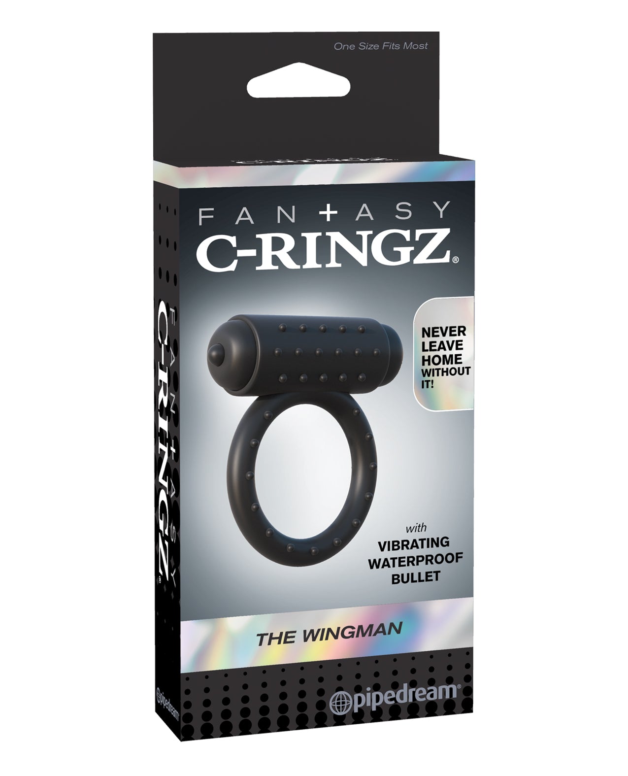 Pipedream Fantasy C-Ringz The Wingman Vibrating Cock Ring, Black