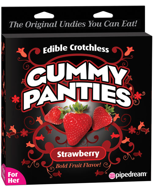 Pipedream Products 7507-60 Edible Crotchless Gummy Panty, Strawberry