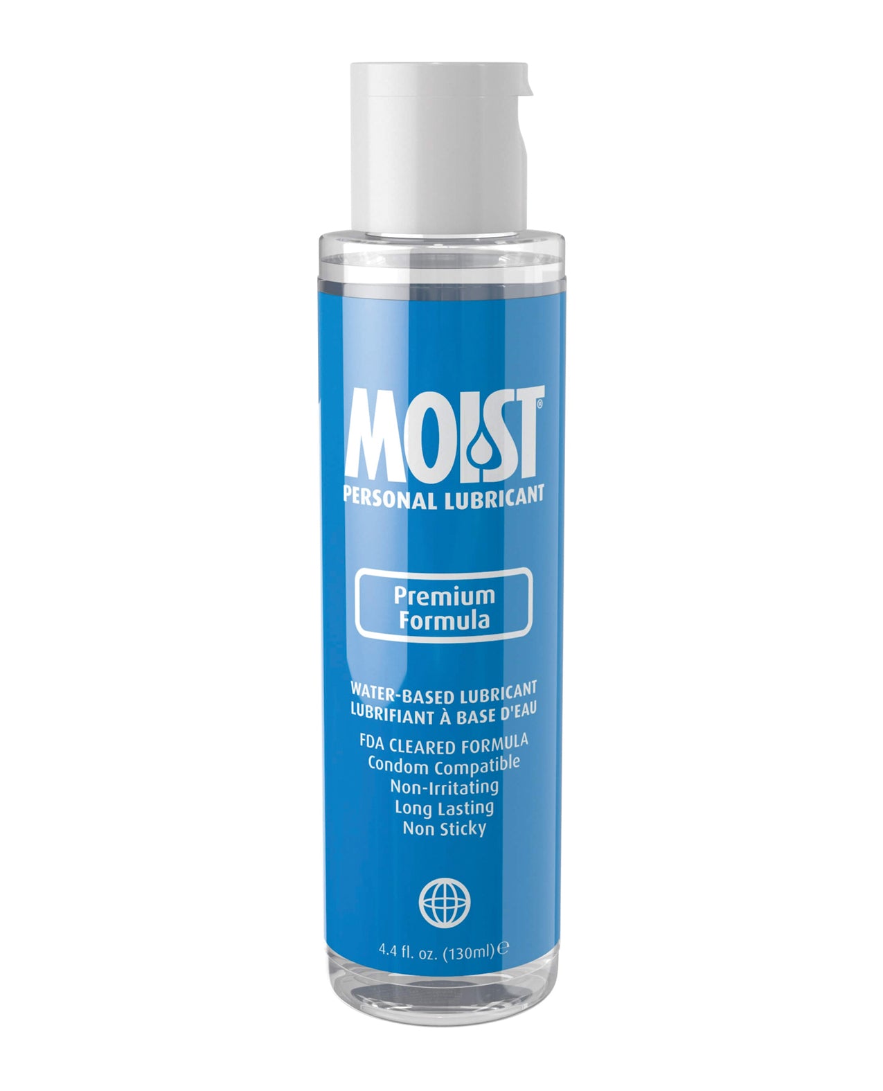 Pipedream Products 940100 Moist Premium Water-Based Lubricant, 4.4 oz