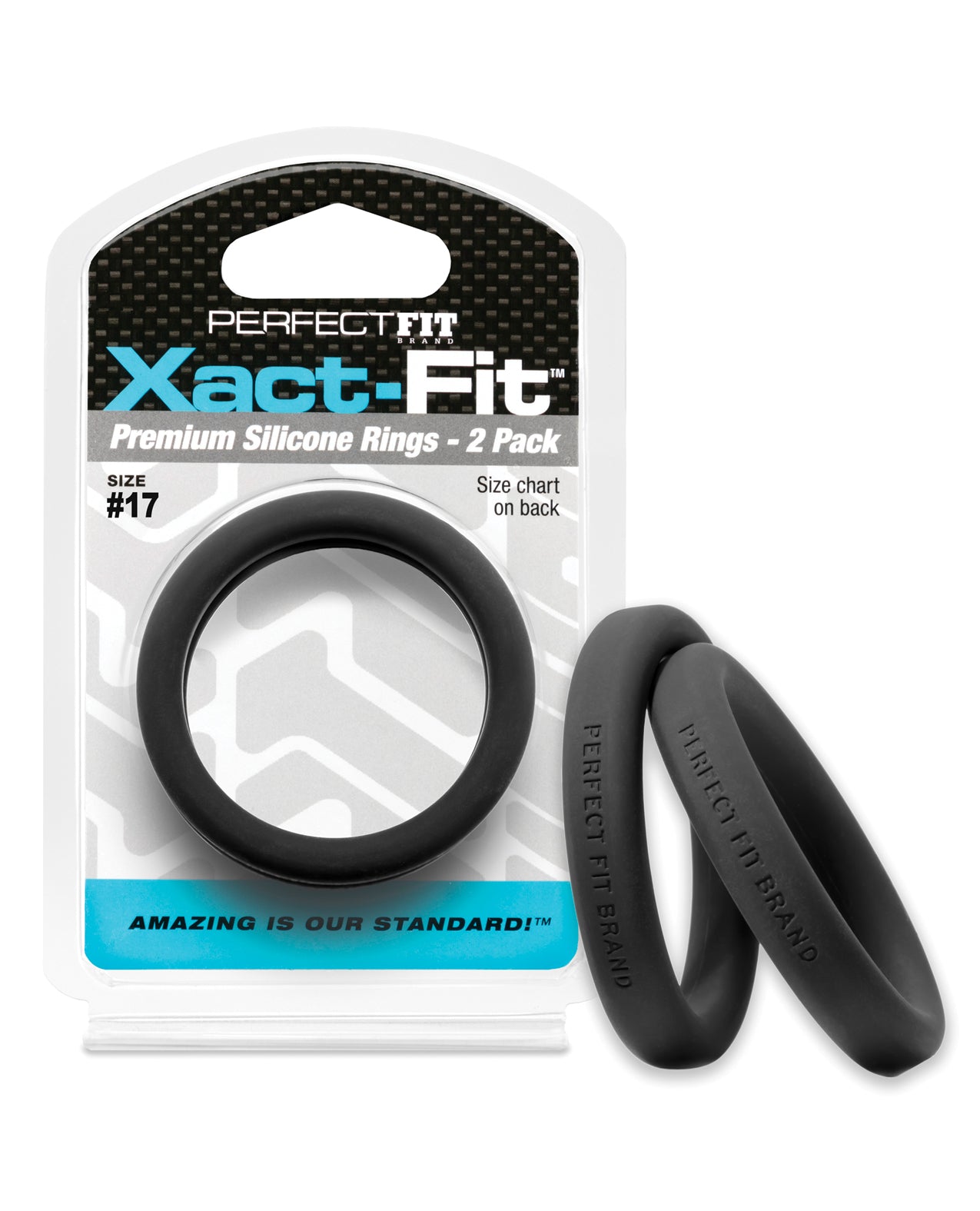 Perfect Fit CR-80B Xact Fit #17 Silicone Ring, 1.7 inch Diameter, 2 Pack