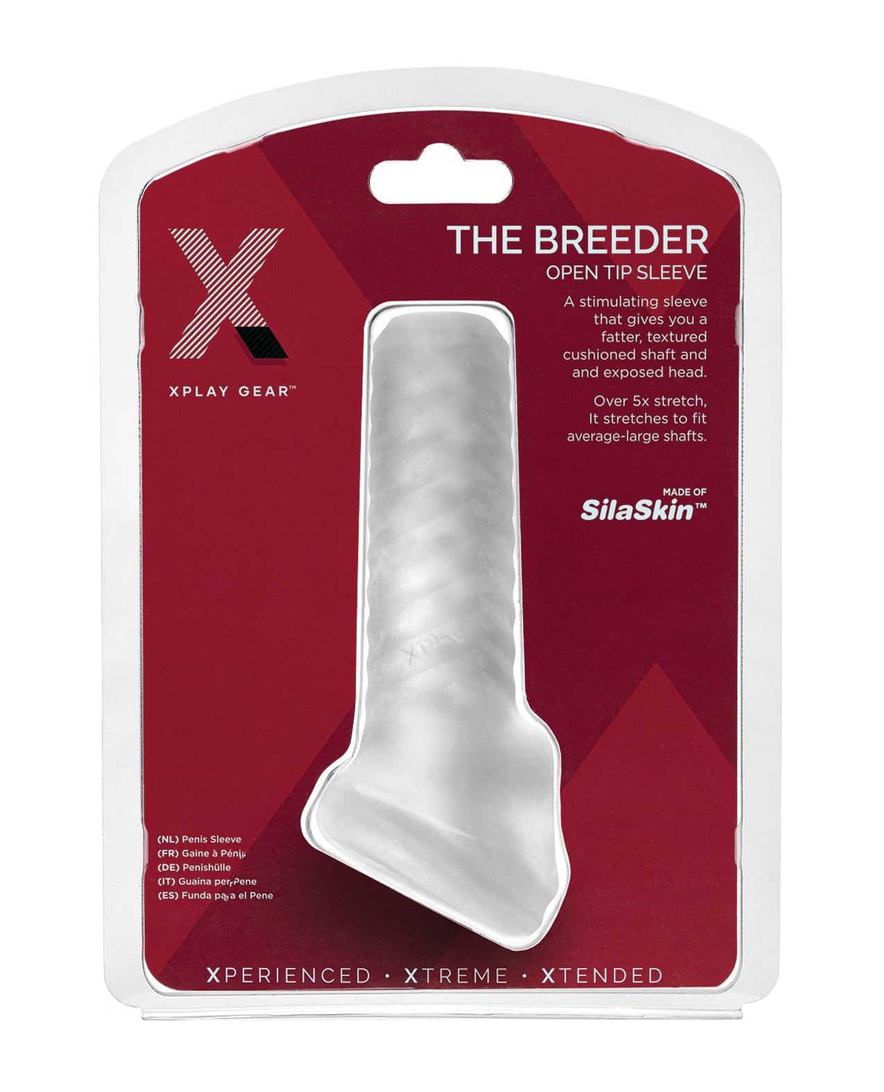 Perfect Fit Brand XP-20C Breeder Sleeve, White, SilaSkin, Stretches 5x