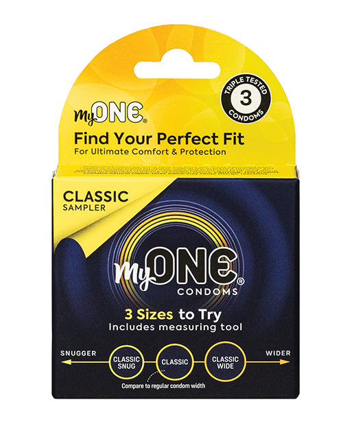 Paradise Marketing MYS003 My One Classic Sampler Condoms, Pack of 3, Latex