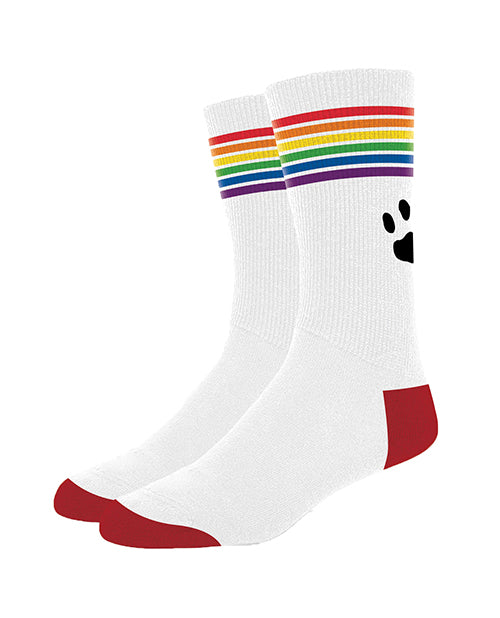 Prowler PR-SOCK-WHTPRIDE Men's Pride Socks, White Cotton Blend