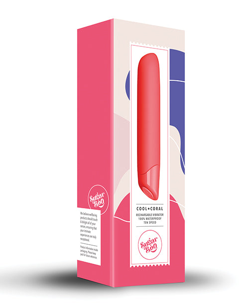 Rocks-Off 10CHAICCR Sugar Boo Coral Vibrator, Rechargeable, Waterproof