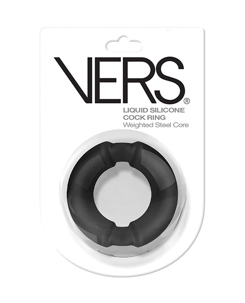Rascal Video VRS-2205 VERS Steel Weighted Cock Ring, Silicone, Steel