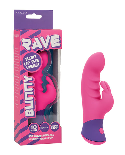 California Exotic Novelties Rave Bunny Dual Massager, 10 Speeds, Waterproof