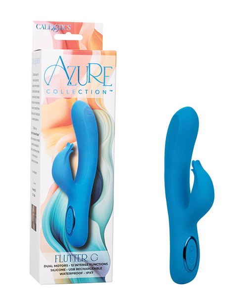 California Exotic Novelties Azure Collection Flutter G Vibrator - Dual Motor