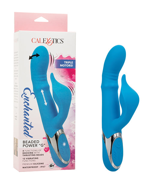 California Exotic Novelties Enchanted Beaded Power 'G' Vibrator, Blue