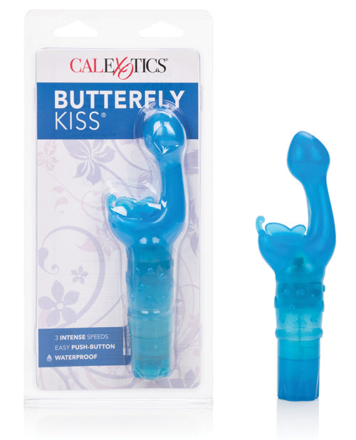 California Exotic Novelties SE-0782-12-2 Butterfly Kiss, Blue Vibrating Massager