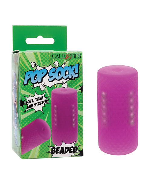California Exotic Novelties SE-0936-32-3 Pop Sock! Beaded Stroker, Purple